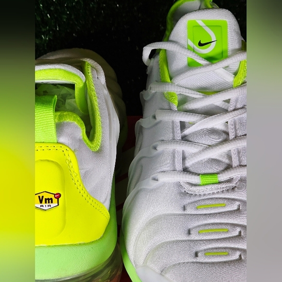 Nike Air Max Vapormax Tennis Ball Green  White Airmax Men Sneakers For Men - Picture 6 of 8